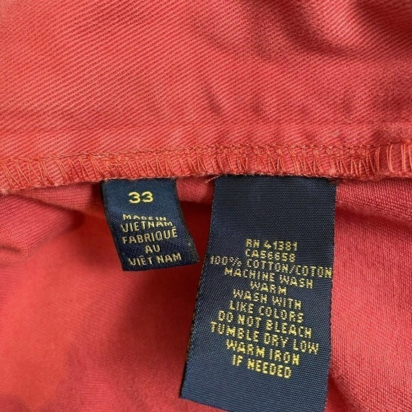 Polo Ralph Lauren 33 Classic Fit 9” Chino Shorts Salmon Pink Cotton Pock… - Picture 7 of 8